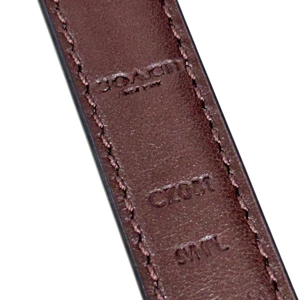 Coach chocolate brown 18mm leather belt - Picture 6 of 10